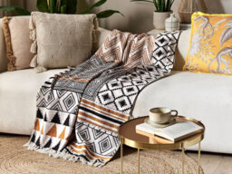 Beliani Blanket Proddatur Cotton 130 X 180 Cm Multicolour - thumbnail 2