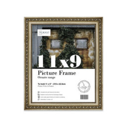 11X9 Champaign Ornate Picture Frame (27.9 X 22.9Cm) Poster, Photo, Artwork, Gallery Wall Or Print - thumbnail 1