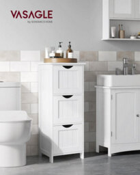 Bathroom Floor Storage Cabinet, Slim Storage Unit 3 Drawers, For Bathroom, Living Room, Bedroom, Kitchen - thumbnail 7