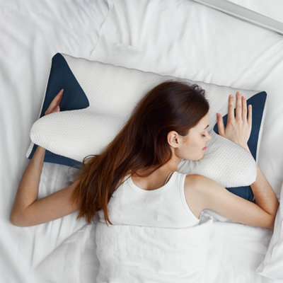 Lavio Cervical Contour Memory Foam Pillow Side Sleeper For Neck Pain Relief - image 1