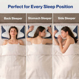Lavio Cervical Contour Memory Foam Pillow Side Sleeper For Neck Pain Relief - thumbnail 5