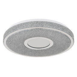 Luminosa Lighting Luminosa Astania Decorative Flush Ceiling Light White Center Tunnel Effect Crystal Sand Led 3000K - thumbnail 2