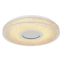 Luminosa Lighting Luminosa Astania Decorative Flush Ceiling Light White Center Tunnel Effect Crystal Sand Led 3000K - thumbnail 4