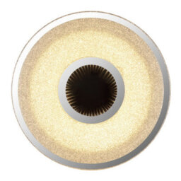 Luminosa Lighting Luminosa Astania Decorative Flush Ceiling Light White Center Tunnel Effect Crystal Sand Led 3000K - thumbnail 3