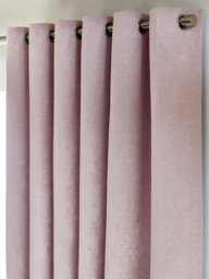 Luxury Living Chenille Blackout Eyelet Curtains Thermal Triple Weave Pair Pink - thumbnail 5