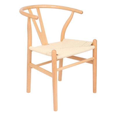 Nicholas Winter Beech Wooden Danish Style Dining Chair - Natural - Solid Wood Wish Beech Bone Wood Chairs - image 1