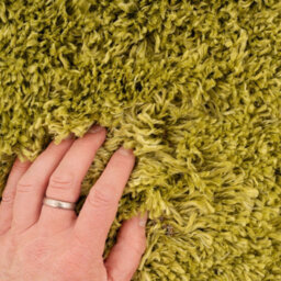 Loomed Lime Green Thick Soft Shaggy Runner Rug 60X240Cm - thumbnail 4