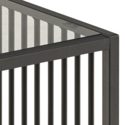 Furniture To Go Strington Side Table In Black With Glass Top - thumbnail 8