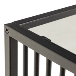 Furniture To Go Strington Side Table In Black With Glass Top - thumbnail 7