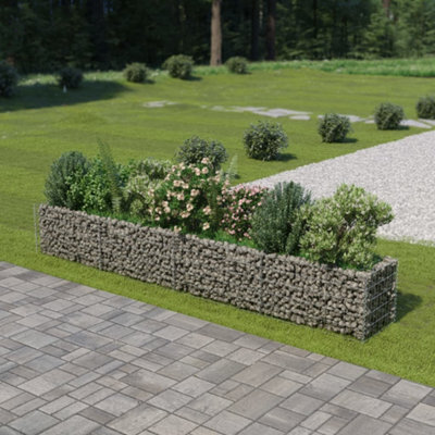 Berkfield Gabion Raised Bed Galvanised Steel 360X50X50 Cm - image 1