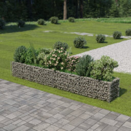 Berkfield Gabion Raised Bed Galvanised Steel 360X50X50 Cm - thumbnail 1