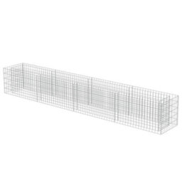 Berkfield Gabion Raised Bed Galvanised Steel 360X50X50 Cm - thumbnail 3