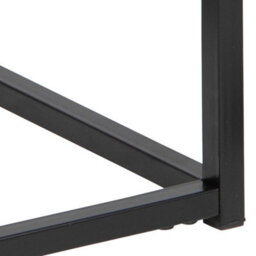 Wyld Haus Tokyo Black Bedside Table 1 Drawer With Matt Black Metal Legs - thumbnail 9