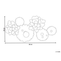 Beliani Wall Decor Flower Gadolinium Metal 45 Cm Multicolour - thumbnail 3
