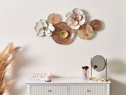 Beliani Wall Decor Flower Gadolinium Metal 45 Cm Multicolour - thumbnail 2