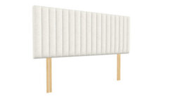 "Urban Textures - Lyra Luxury 26"" High Boucle Fabric Upholstered Headboard - Ivory" - thumbnail 3