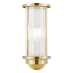 Nordlux Linton Outdoor Patio Terrace Garden Wall Light In Brass (Height) 29.8Cm - thumbnail 2