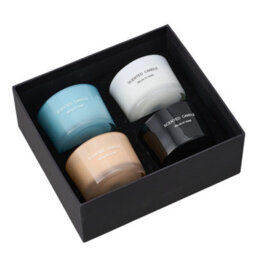 Living And Home 4-Pack Soy Wax Scented Candle Set With Tea, Gardenia, Champagne Spring And Blue Freesia