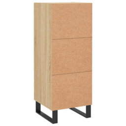 Berkfield Modern Sideboard Sonoma Oak 34.5X34X90 Cm Engineered Wood - thumbnail 8