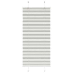 Berkfield Pleated Blind Light Grey 55X150 Cm Fabric Width 54.4 Cm Polyester