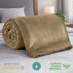Lazzaro King Fleece Blanket For Sofa 290 Gsm Premium Brushed Microfiber Flannel Fluffy Warm Lightweight Solid Throw - thumbnail 6