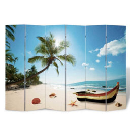 Vidaxl Folding Room Divider 217X170 Cm Beach Room Dividers - thumbnail 3