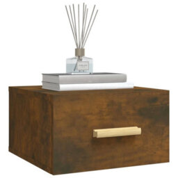 Vidaxl Wall-Mounted Bedside Cabinets 2 Pcs Smoked Oak 35X35X20 Cm - thumbnail 4
