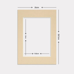 Ak Frames A4 Ivory Picture Mounts To Fit A5 Aperture Size - Mount Board Only (No Frame Included) - thumbnail 3