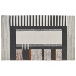 Beliani Rug Kakinada Multicolour 140 X 200 Cm Cotton