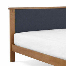 Broadway Oak 6Ft Super King Size Bed Frame With Fabric Headboard - By Roseland Furniture - thumbnail 5