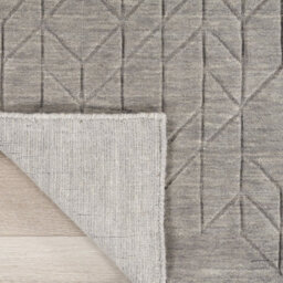 Grey Geometric Modern Wool Rug For Living Room Bedroom & Dining Room-236Cm X 297Cm - thumbnail 8