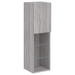 Berkfield Tv Cabinets With Led Lights 2 Pcs Grey Sonoma 30.5X30X102 Cm - thumbnail 7