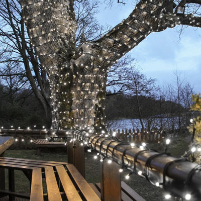 Festive Lights - Connectpro 5M White Outdoor Ip65 Connectable Led Christmas Fairy String Lights - No Plug - image 1