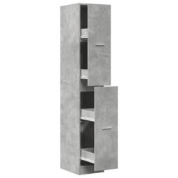 Walplus Apothecary Cabinetâ Concrete Grey 30X41X174.5 Cm Engineered Wood - thumbnail 2