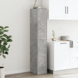 Walplus Apothecary Cabinetâ Concrete Grey 30X41X174.5 Cm Engineered Wood - thumbnail 4