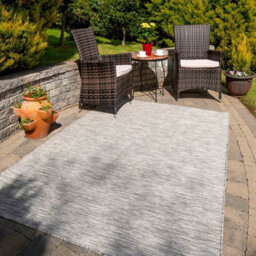 Loomed Natural Greige Soft Plastic Value Indoor Outdoor Weatherproof Washable Area Rug 156X230Cm - thumbnail 2