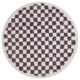 The Rugs Moodi Shaggy Purple Mosscheck Rug Runner Tartan Thick High Pile For Living Rooms, Bedrooms, Hallways, Kitchens - thumbnail 9