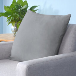 Neel Blue 220Gsm Crushed Velvet Square Cushion Covers, Set Of 2 Silver Grey Pillow Case, 45Cm X 45Cm - thumbnail 4