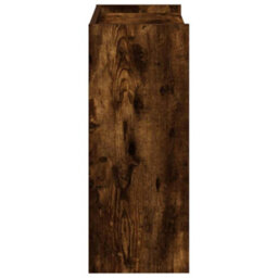 Berkfield Elegant Shoe Rack Smoked Oak 60X25X62 Cm Engineered Wood - thumbnail 5