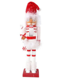 Shatchi 38Cm Wooden Santa Nutcrackers Soldiers Christmas Ornament 3Pcs Set - thumbnail 3