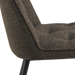 Wyld Haus Belfast 140Cm Grey Ceramic Dining Table With 4 Taupe Fabric Chairs - thumbnail 9