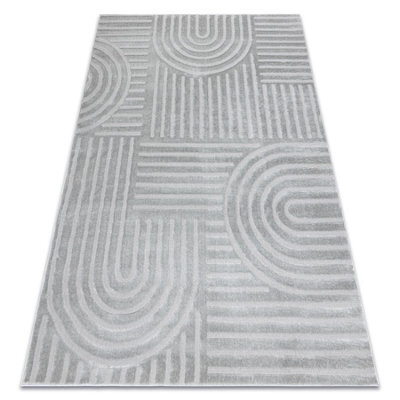 RugsX Carpet Balance 1918 Grey - Geometric, Structural, Glamour  160X220 Cm - image 1