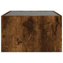 Berkfield Coffee Table With Infinity Led Smoked Oak 70X50X30 Cm - thumbnail 7
