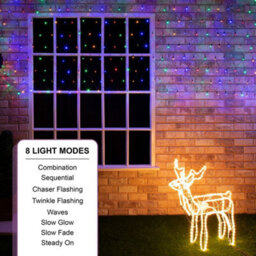 The Christmas Workshop 77820 180 Led Multi-Coloured Christmas Window Lights - thumbnail 4