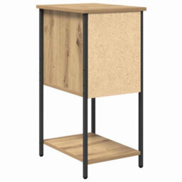 Berkfield Modern Bedside Cabinet With Drawer Artisan Oak Engineered Wood - thumbnail 8