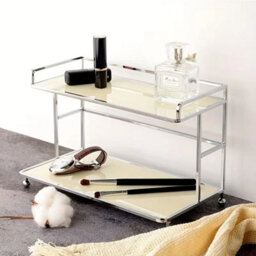 Makeup Organiser Rack Acrylic Storage Rack 2 Tiers Skincare Cosmetic Organizer - thumbnail 5