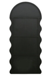 Mirroroutlet The Fluctus Black Metal Dome Arch Topped Wavy Frame Wall Mirror 180Cm X 80Cm - thumbnail 6