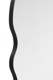 Mirroroutlet The Fluctus Black Metal Dome Arch Topped Wavy Frame Wall Mirror 180Cm X 80Cm - thumbnail 5