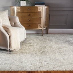 Grey Wool Luxurious Plain Easy To Clean Handmade Dining Room Bedroom And Living Room Rug -236Cm X 297Cm - thumbnail 2