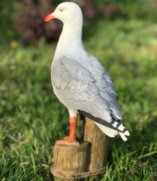 Animal Crackers Seagull On Post Figurine Indoor Or Outdoor Ornament Or Nautical Decoration (Height 32Cm Inc Post) - thumbnail 3